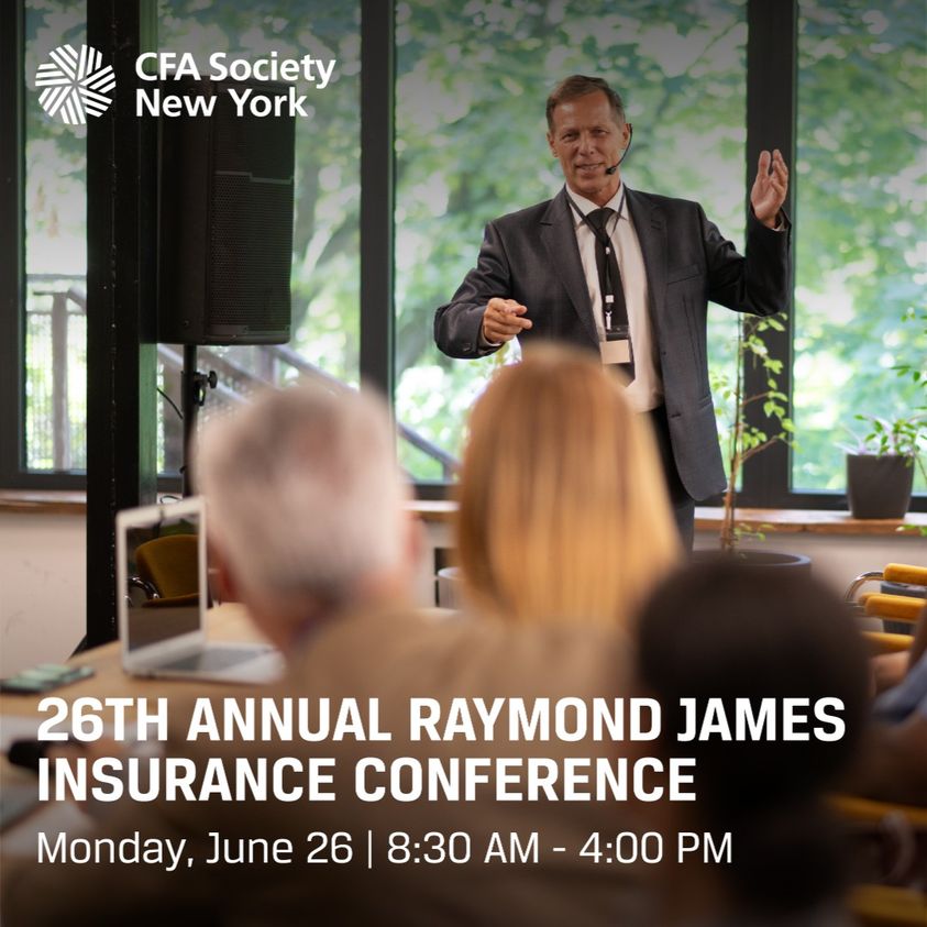 26th Annual Raymond James Insurance Conference » CFA Society New York